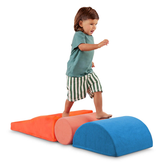 Squishy Stack Rollers 3 Foam Multicolor Play Shapes, Toddler and Preschool Toys