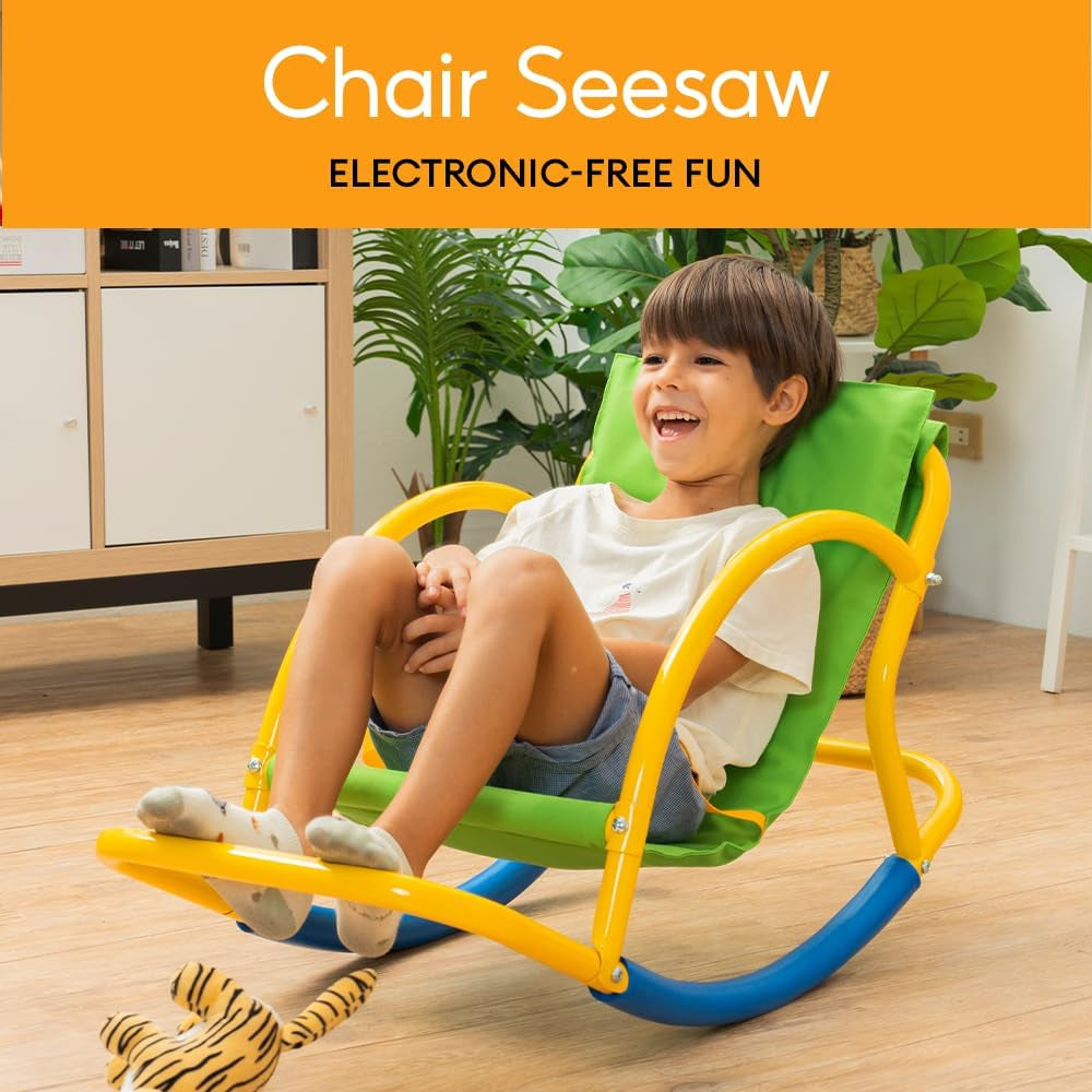 Kids Sensory Autism Chair - Rocking Seesaw Sensory Seat for Kids - Toddlers 3-5