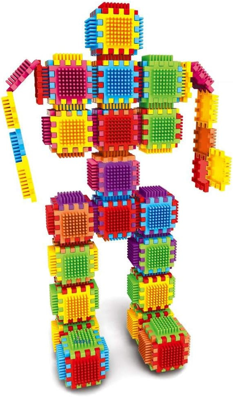 2 Sets of 60 Blocks Total 720-Piece Set Large Stacking Blocks and Interconnecting Building Set for Boys & Girls, Great Toy for Child Development for Kids and Toddlers
