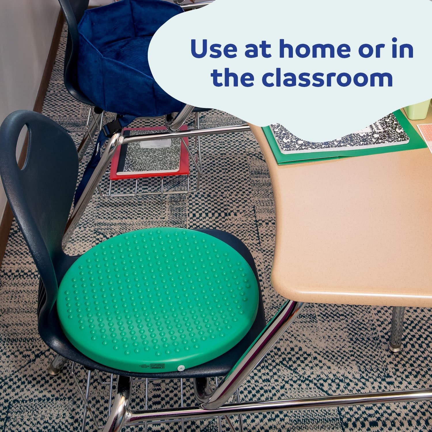 Wiggle Cushion – Wiggle Seat Cushion for Fidgeting, Focusing & Core Balance – Sensory Seating for Kids with Special Needs – 15” Fidget Seat for Kids, Teens & Adults, Ages