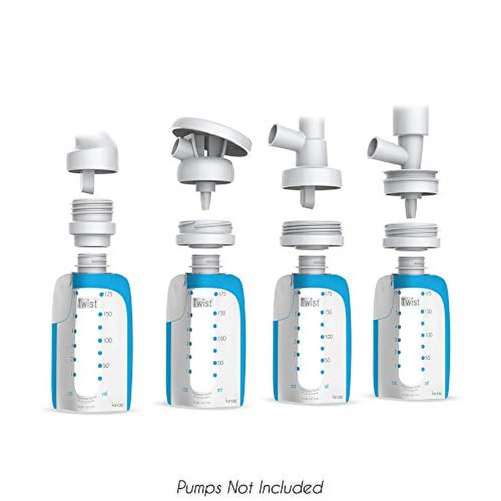Twist Universal Direct-Pump Feeding System and Warmer Gift Set for Breastmilk Collection, Freezing, Heating and Feeding, Free Foodi Starter Kit Included, New Mom Gift