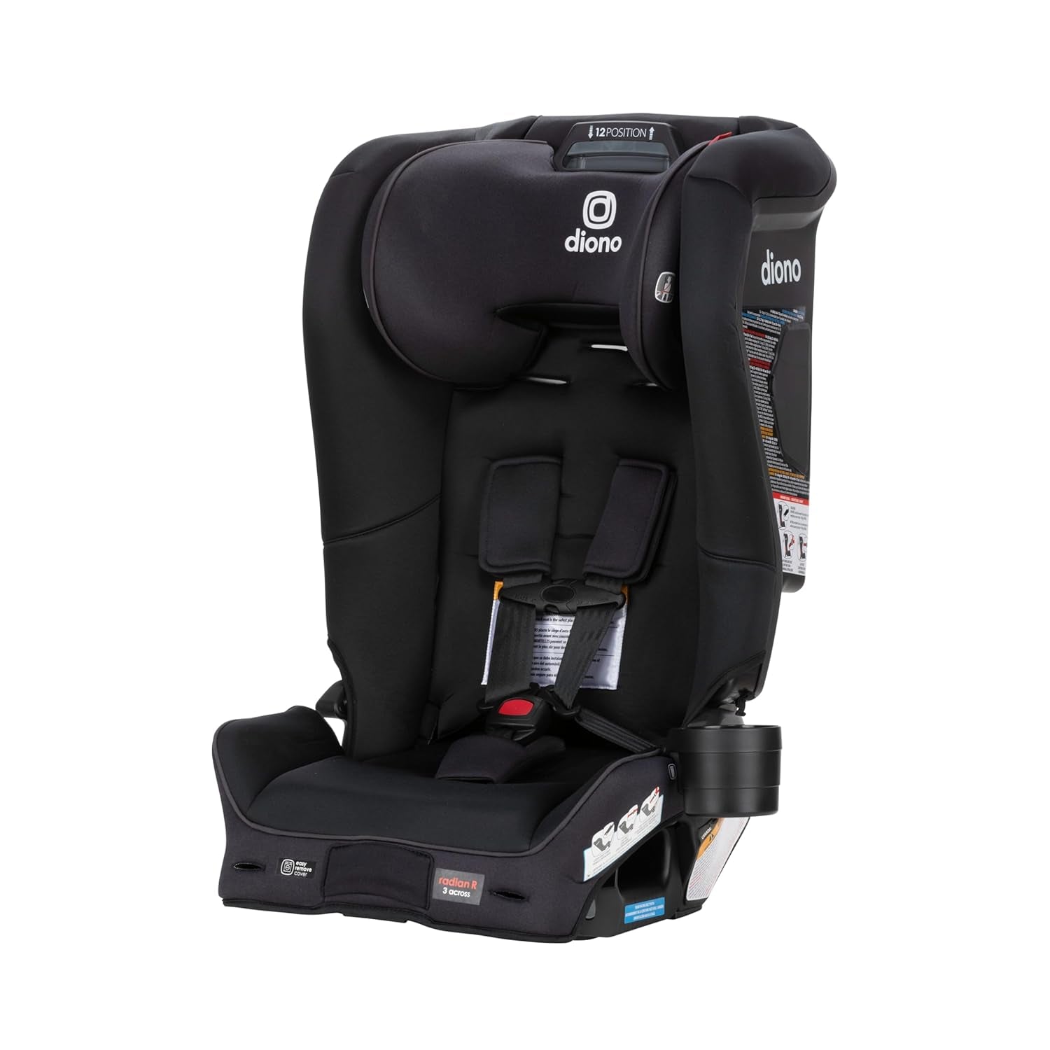 Radian 3R Safeplus, All-In-One Convertible Car Seat, Rear and Forward Facing, Slim Fit 3 Across