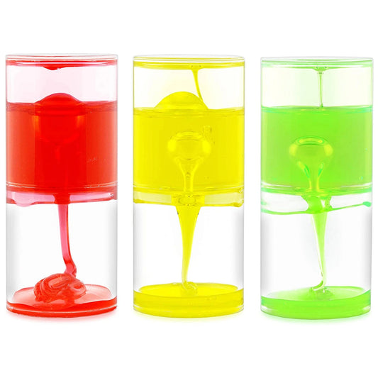Ooze Tube for Kids Liquid Timer Sensory Toy Stress Relief Children Toys Pack of 3