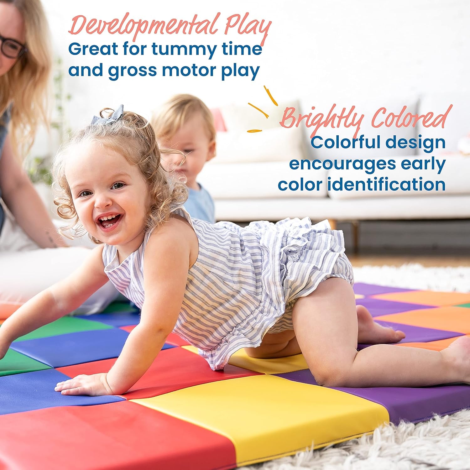 Softzone Patchwork Activity Mat, Folding Playmat