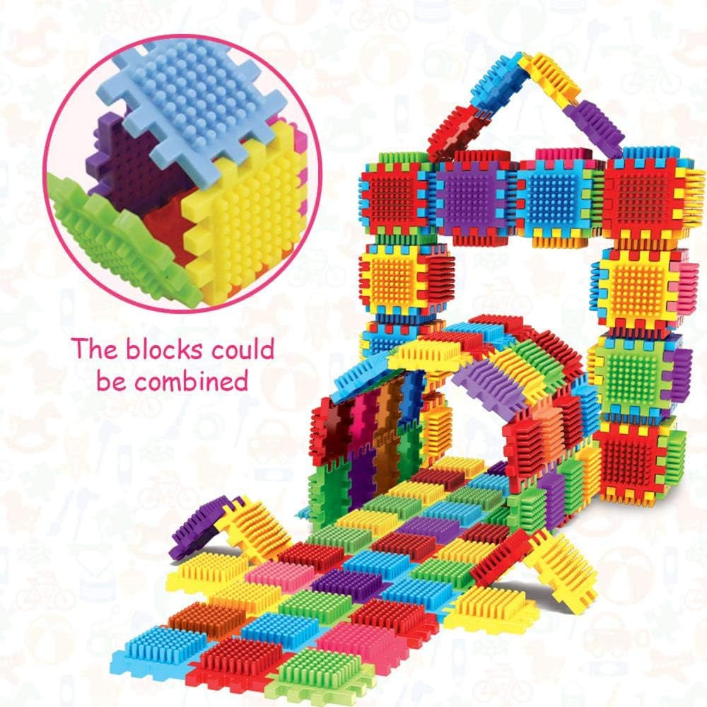 2 Sets of 60 Blocks Total 720-Piece Set Large Stacking Blocks and Interconnecting Building Set for Boys & Girls, Great Toy for Child Development for Kids and Toddlers