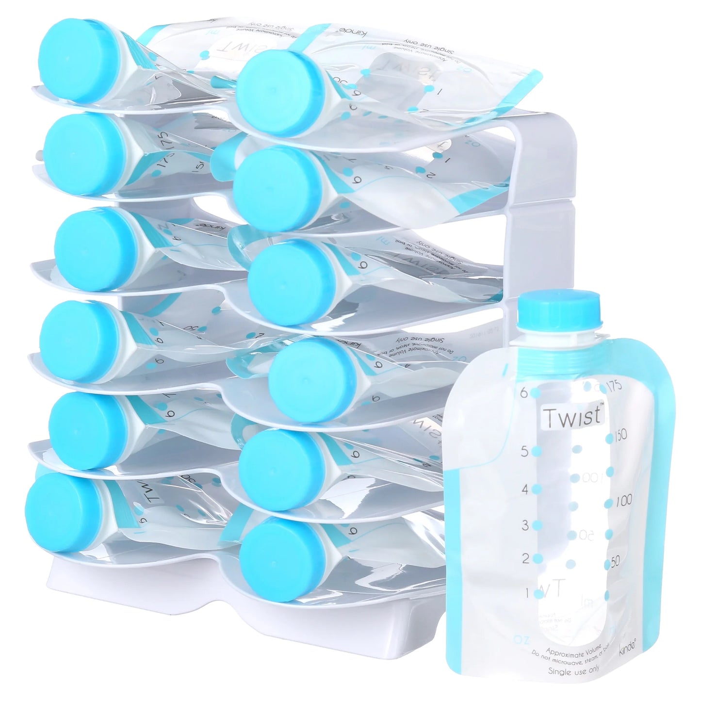 Twist Universal Direct-Pump Feeding System and Warmer Gift Set for Breastmilk Collection, Freezing, Heating and Feeding, Free Foodi Starter Kit Included, New Mom Gift