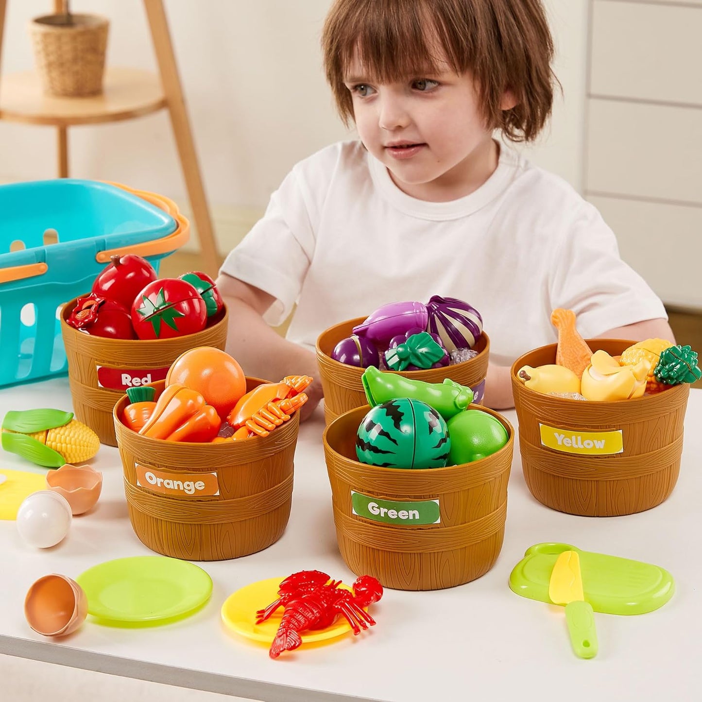Learning Toys, Play Cutting Food for Preschool Activities